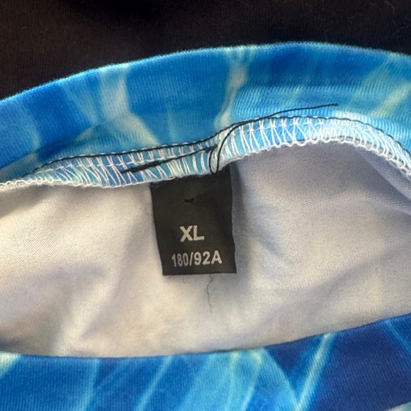 Blue and Black Flame Long Sleeve Shirt - Picture 3 of 4